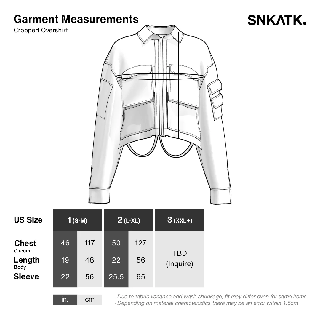 CORE Cropped Overshirt - Coal - Image 3