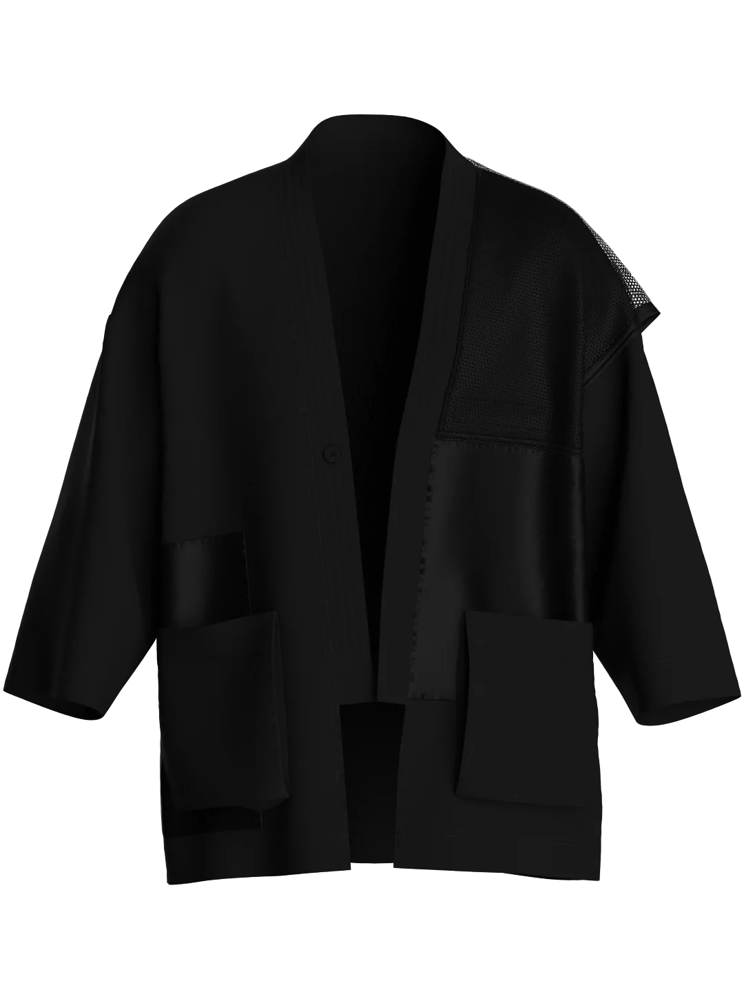 Patchwork Noragi: Black/Black - Image 4