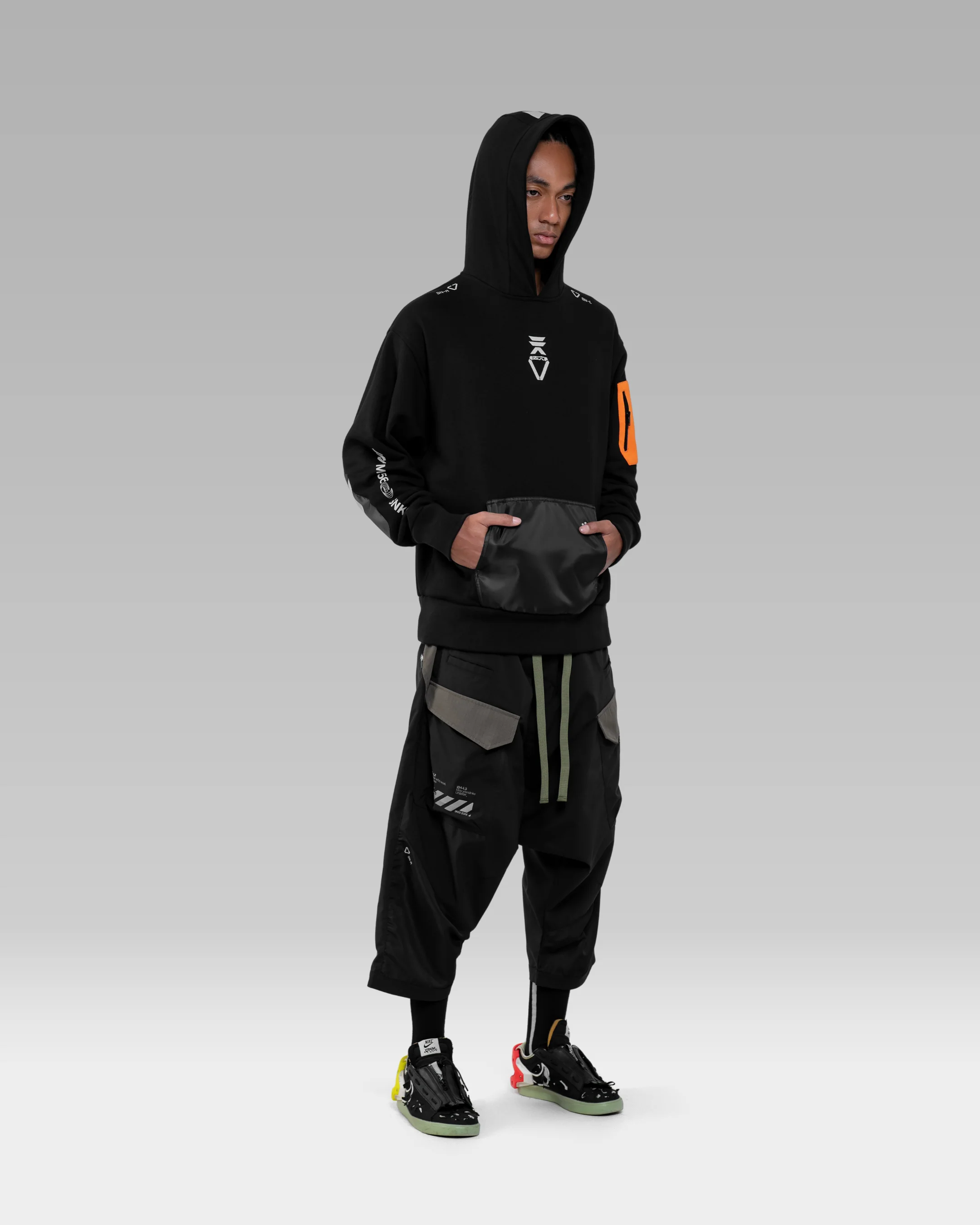 SNK56/PV-F45 Hoodie - Black/Orange - Image 18