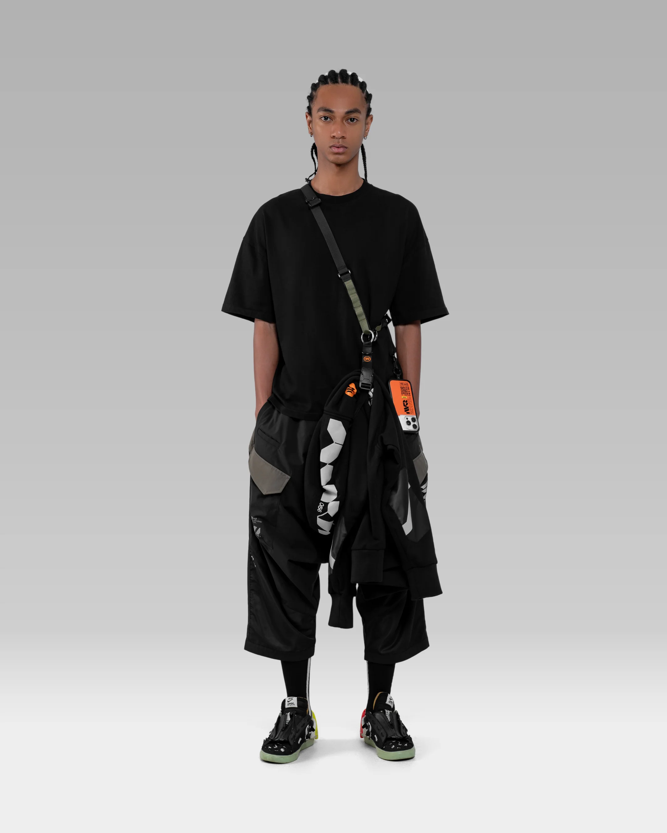 SNK56/PV-F45 Hoodie - Black/Orange - Image 19