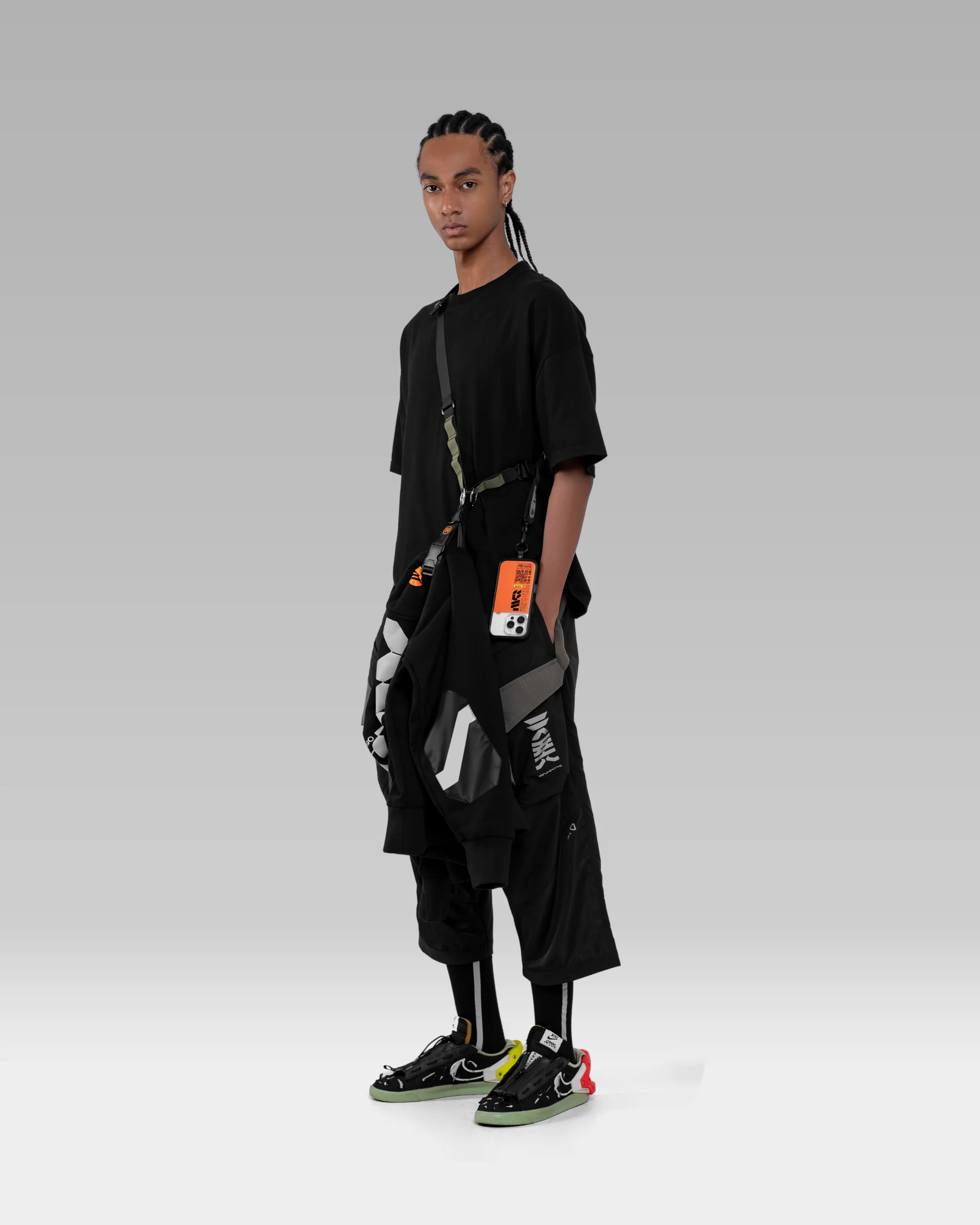 SNK56/PV-F45 Hoodie - Black/Orange - Image 20