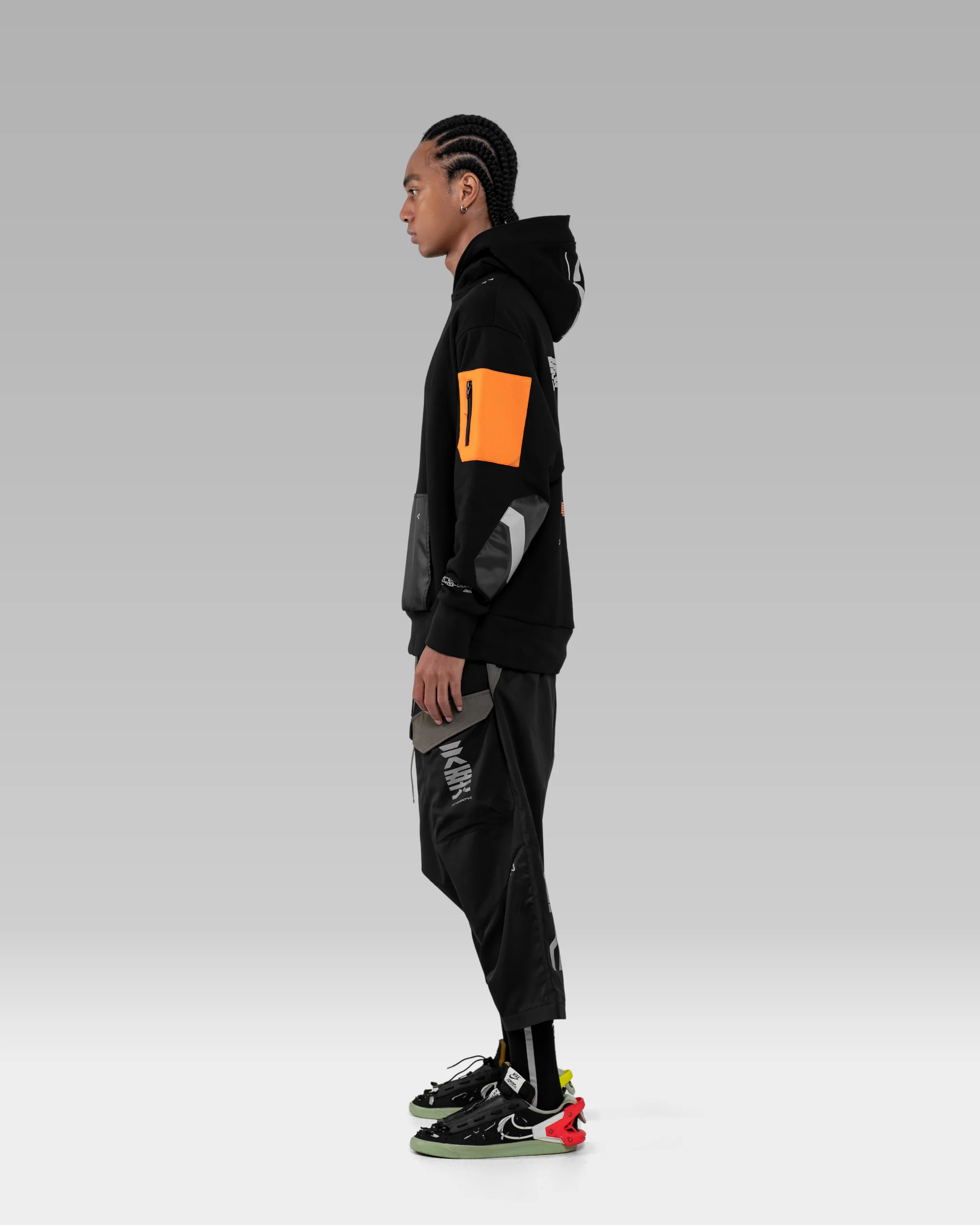 SNK56/PV-F45 Hoodie - Black/Orange - Image 7