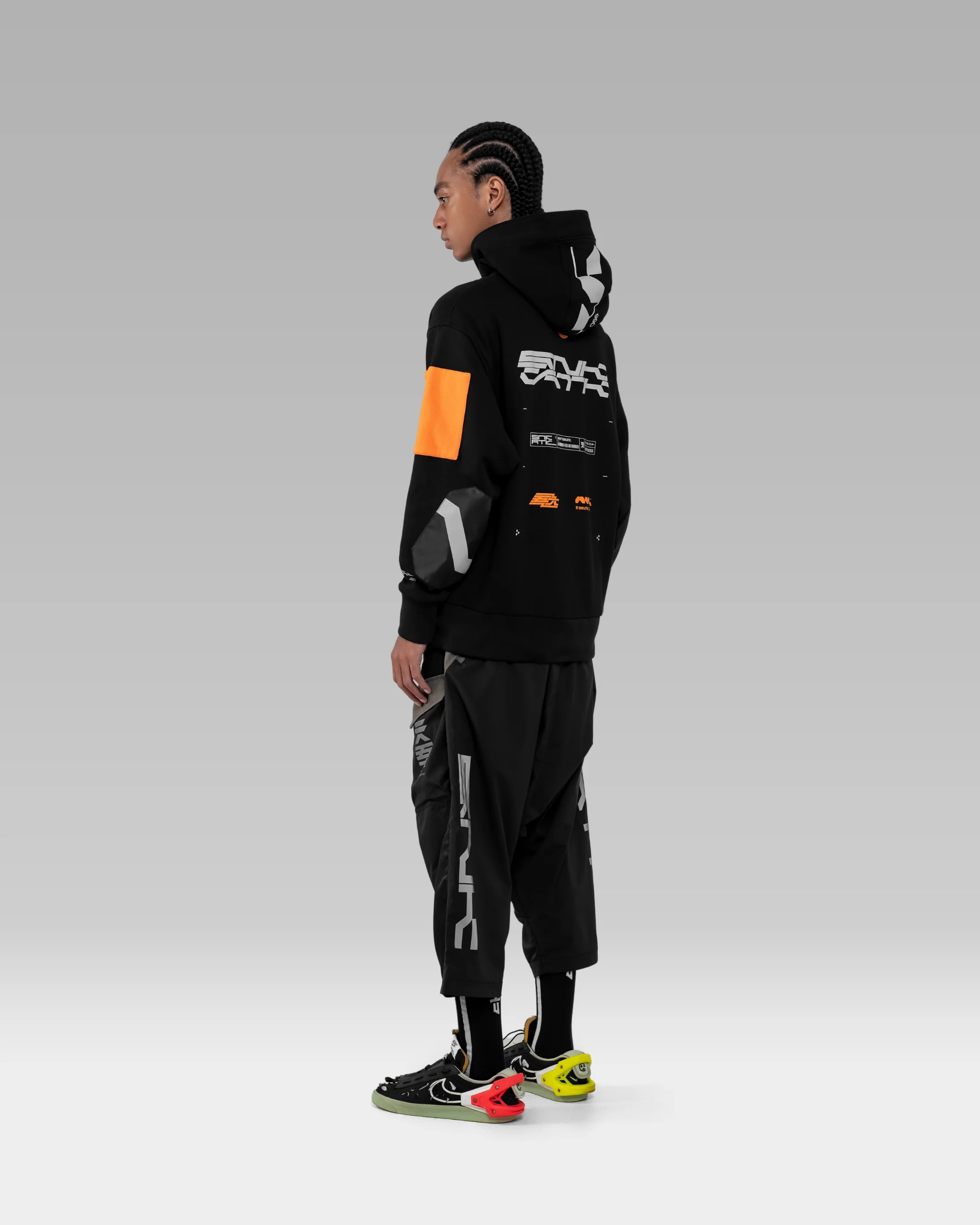SNK56/PV-F45 Hoodie - Black/Orange - Image 8