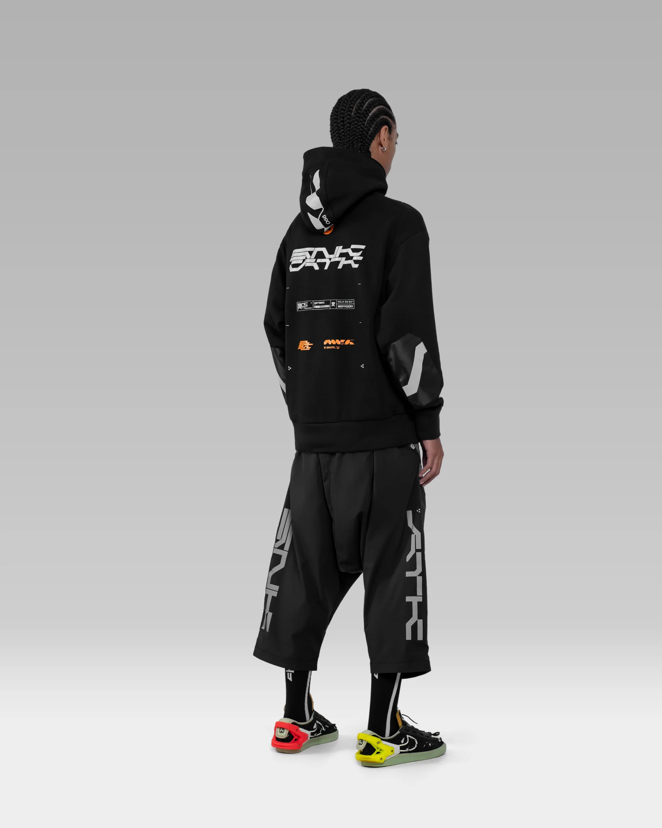 SNK56/PV-F45 Hoodie - Black/Orange - Image 9